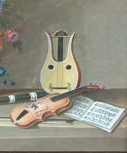  - Paire de gouache Nature Morte - Lelong (1779-1814)