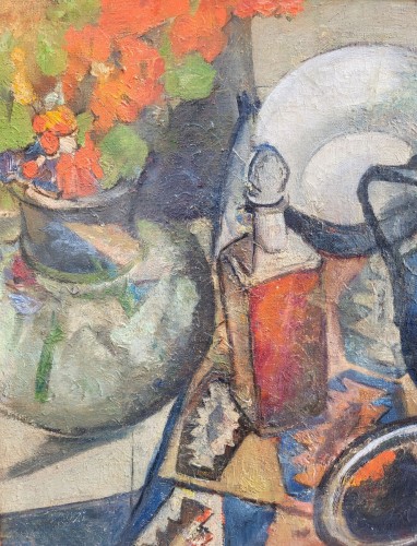 Nature-morte au chat par Albert Bergevin (1887-1974) - Galerie Saint Martin