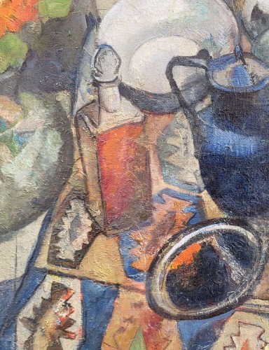 Nature-morte au chat par Albert Bergevin (1887-1974) - 