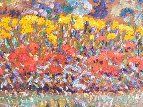 Tableaux et dessins  - Jardin ensoleillé par Augustin Carrera (1878-1952)