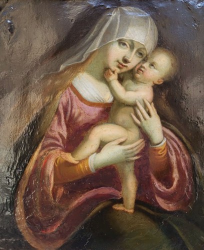 Vierge à l’Enfant, 17e - Art sacré, objets religieux Style 