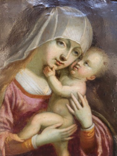 Art sacré, objets religieux  - Vierge à l’Enfant, 17e