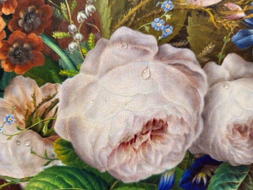 Couronne de fleurs par Henri JEHIN - 