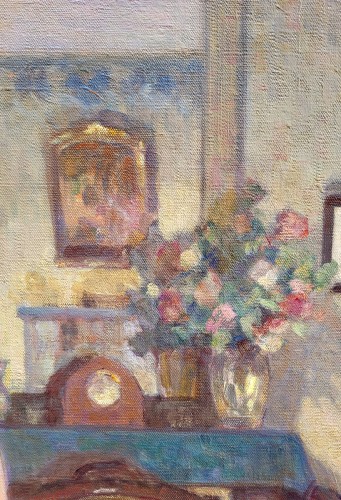 XIXe siècle - Nu à la fenêtre - Henri Morisset (1870-1956)