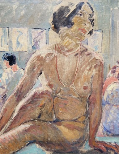 Tableaux et dessins  - Vue d’atelier - Suzanne DINKES (1895-1984)