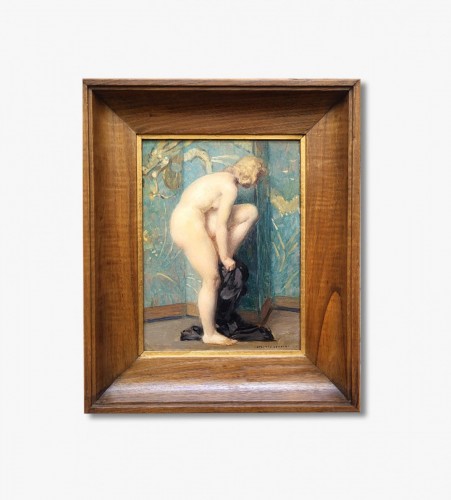  - Nude with Japanese screen - Auguste LEROUX (1871-1954)