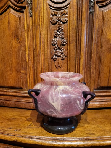 Vase en pâte de verre par Schneider - Verrerie, Cristallerie Style 