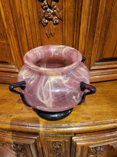 Verrerie, Cristallerie  - Vase en pâte de verre par Schneider