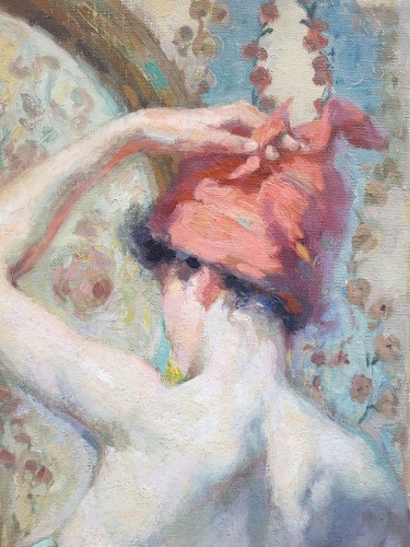 XXe siècle -  Nu au miroir - Antoine DAENS (1871-1946)