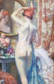  Nu au miroir - Antoine DAENS (1871-1946)