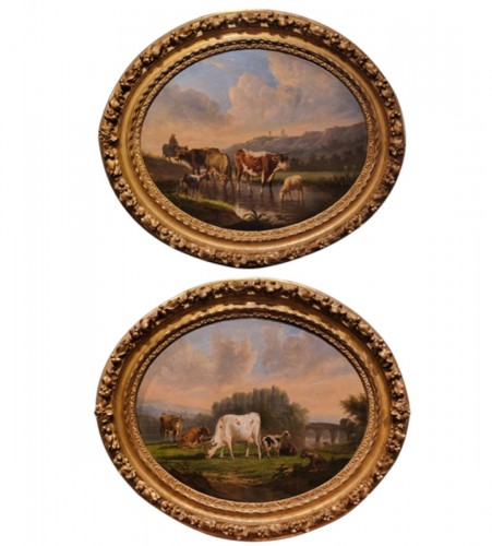 Country scenes - Victor Emile CARTIER (1811-1866)