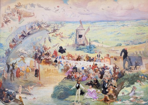 Le festin d'après examen by Gaston Hoffmann (1883-1977)