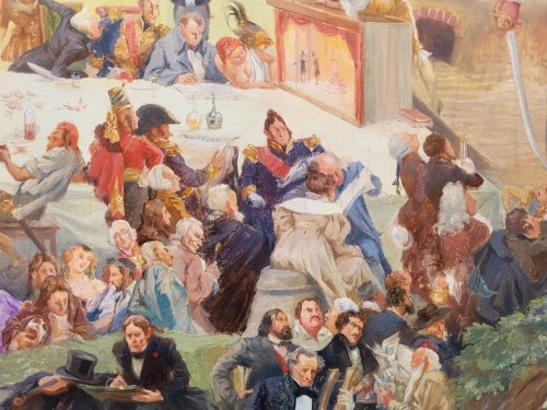 20th century - The feast after the exam - Gaston Hoffmann (1883-1977)