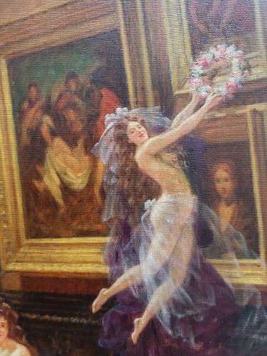 20th century - Les Muses at the Musée du Louvre - Louis Béroud (1852-1930)