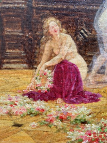 Antiquités - Les Muses at the Musée du Louvre - Louis Béroud (1852-1930)