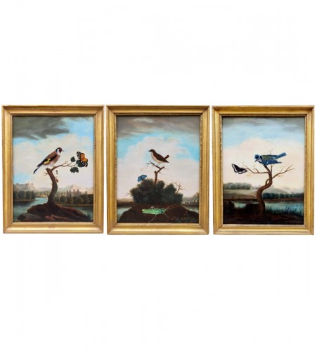 Birds, Insects, and Butterflies, signed P NEUMANN
