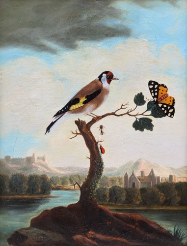 Birds, Insects, and Butterflies, signed P NEUMANN - 