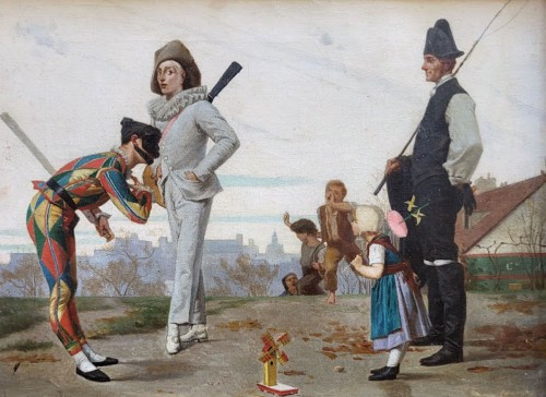 Comedia del arte - Anatole Lambron des Piltières (1838- 1898)