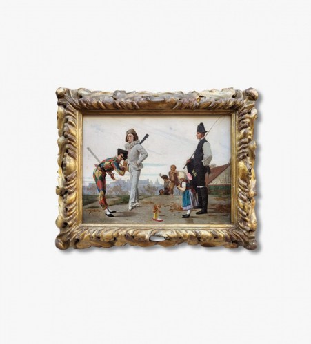 Antiquités - Comedia del arte - Anatole Lambron des Piltières (1838- 1898)