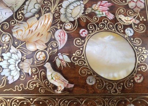  - Spa wood and mother-of-pearl box Louis XIV period