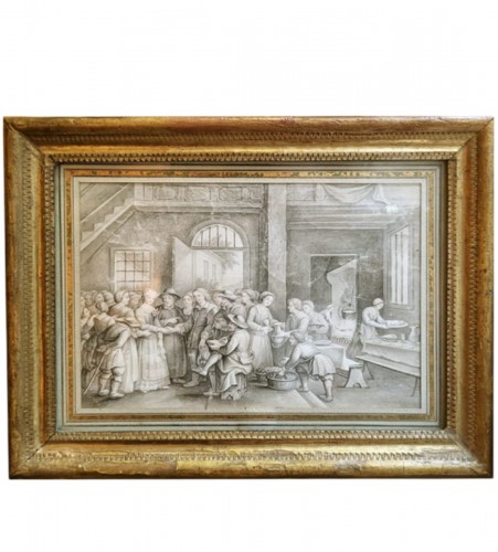 Wedding scene, 18th century
