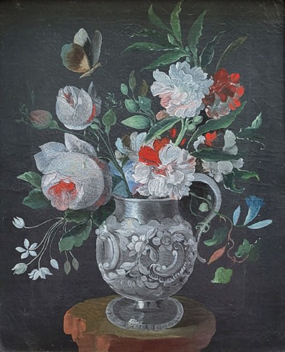 Floral still life, 18th century - Paintings & Drawings Style 