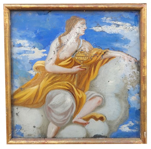Curiosities  - Set of underglaze decorations, Allegories and mythological gods, 18th centu
