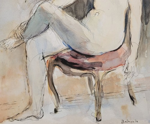  Seated Nude - Paul BELMONDO (1898-1982) - 