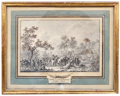 Paintings & Drawings  - Pair of Drawings - Dirk Langendijk (1748–1805)