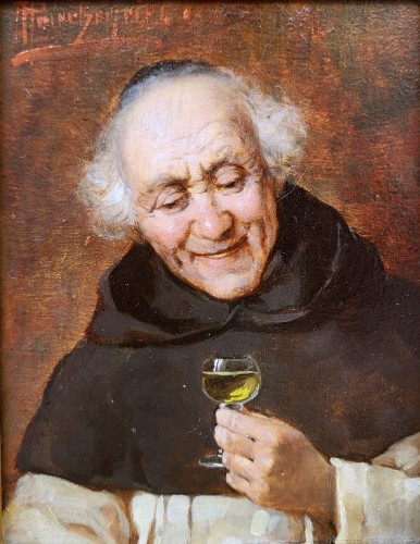 Priest - Alois Heinrich Priechenfried (1867--1953) - Paintings & Drawings Style 