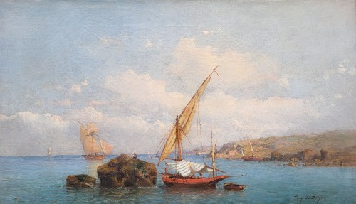 The Portuguese Coasts - Tony François de Bergue (1820?–?1893) - Paintings & Drawings Style 