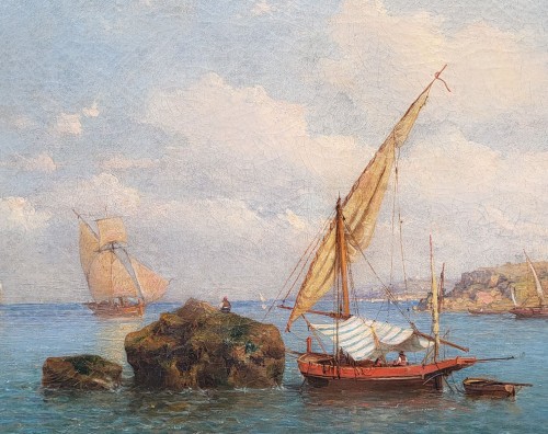 Paintings & Drawings  - The Portuguese Coasts - Tony François de Bergue (1820?–?1893)