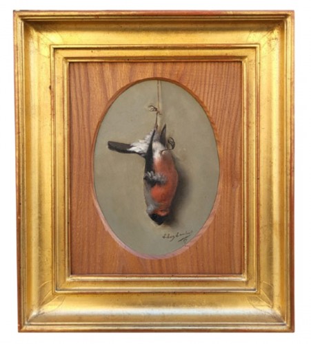Nature-morte à l'oiseau par Louis Eugène Lambert (1825-1900)