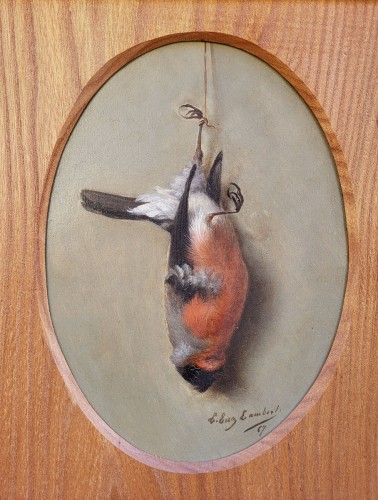 Nature-morte à l'oiseau par Louis Eugène Lambert (1825-1900) - Tableaux et dessins Style 
