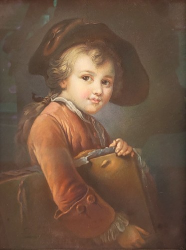 The Young Student after Francois-Hubert DROUAIS 19th century - Paintings & Drawings Style 