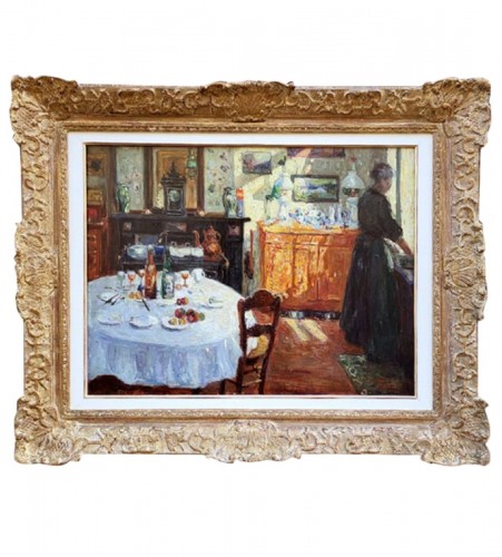 Intérieur de salon par Jehan Frison (1882-1961)