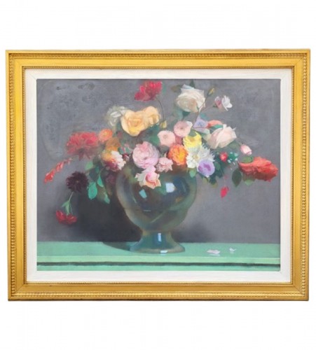 Nature-Morte au bouquet de fleurs par Lucien Victor de Scévola (1871-1950)