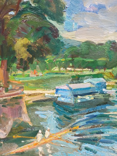 XXe siècle - Bord de marne - André PLANSON (1898-1981)