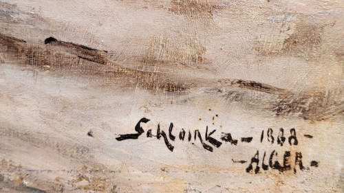  - Mule driver and his donkey in Algiers - Alfred Schlomka (19th-20th century)