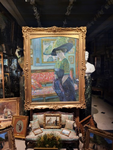 Elegant in an Interior - Augustin Carrera (1878-1952) - 