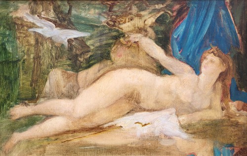 Diane Bathing - Paul Baudry (1828-1886) - Paintings & Drawings Style 