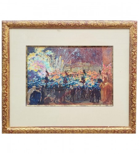 July 14th in Marseille - Marius BARRET (1865-1929)