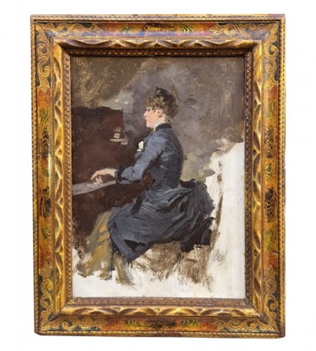La pianiste - Jules CHERET (1836-1932)