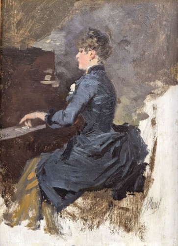 The Pianist - Jules CHERET (1836-1932) - Paintings & Drawings Style 