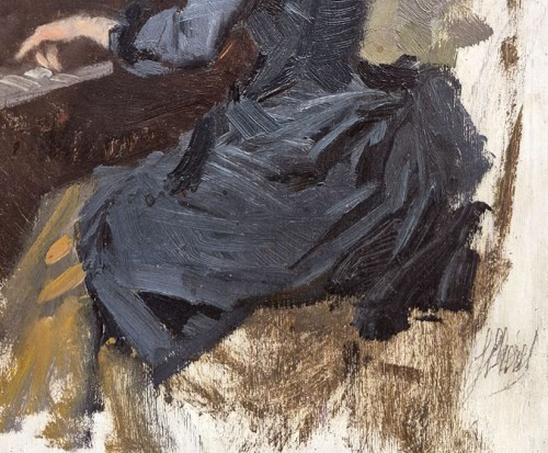 Paintings & Drawings  - The Pianist - Jules CHERET (1836-1932)
