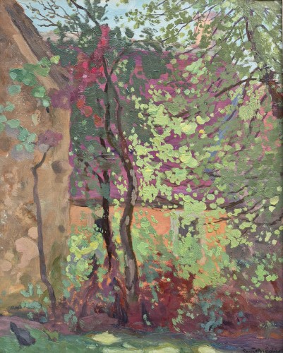Garden with Trees - Rae Sloan BREDIN (1881-1933) - Paintings & Drawings Style 