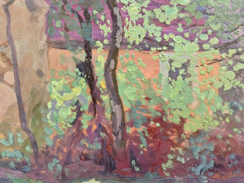19th century - Garden with Trees - Rae Sloan BREDIN (1881-1933)