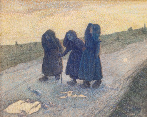 End of the day by Joseph Bernard Artigue (1859-1936) - Paintings & Drawings Style 
