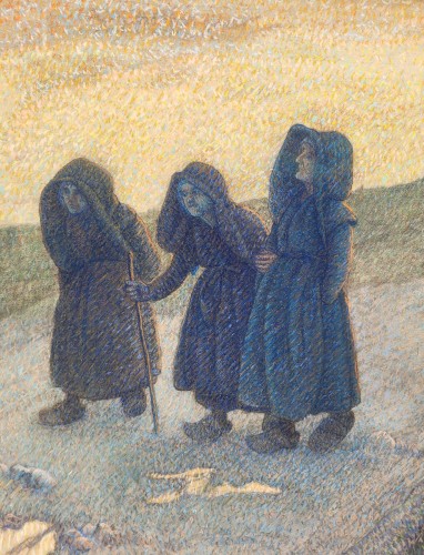 Paintings & Drawings  - End of the day by Joseph Bernard Artigue (1859-1936)