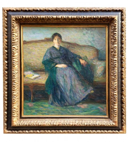 La lecture par Henri Martin (1860-1943)